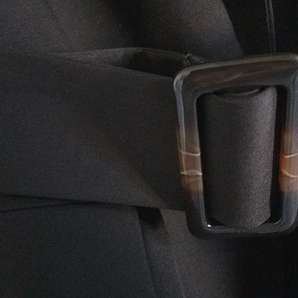 Re:Named Women's Jacket with Belt. Size: M Color: Black - Picture 12 of 15